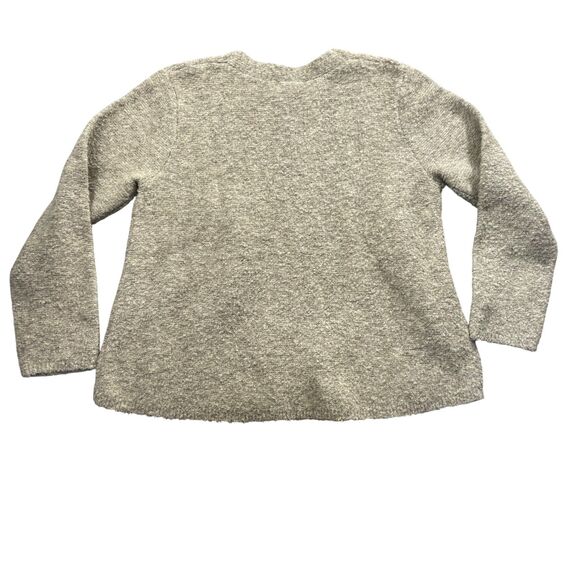 Oak + Fort Large NEW Taupe Sweater Polyester Wool Blend - Picture 5 of 5